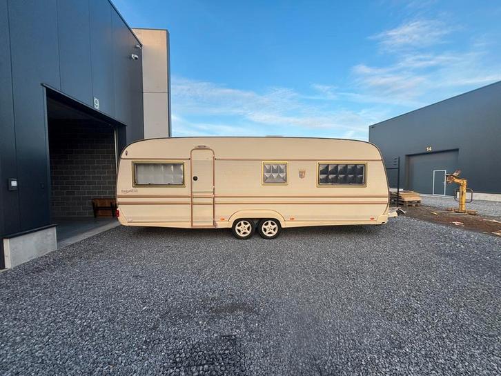 Tabbert baronesse, Caravans en Kamperen, Caravans, Particulier, tot en met 4, Rondzit, Tabbert, Frans bed, 6 tot 7 meter, Koelkast