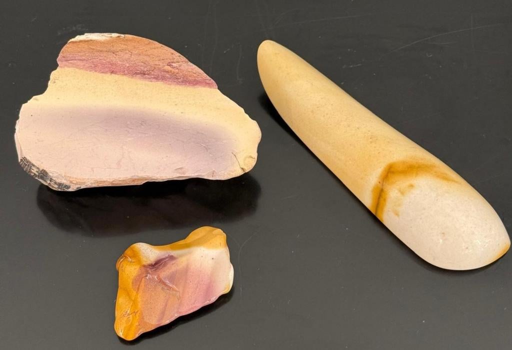 Mooie Mookaiet Verzameling - Massage Slak & ander formaat, Ophalen, Mineraal