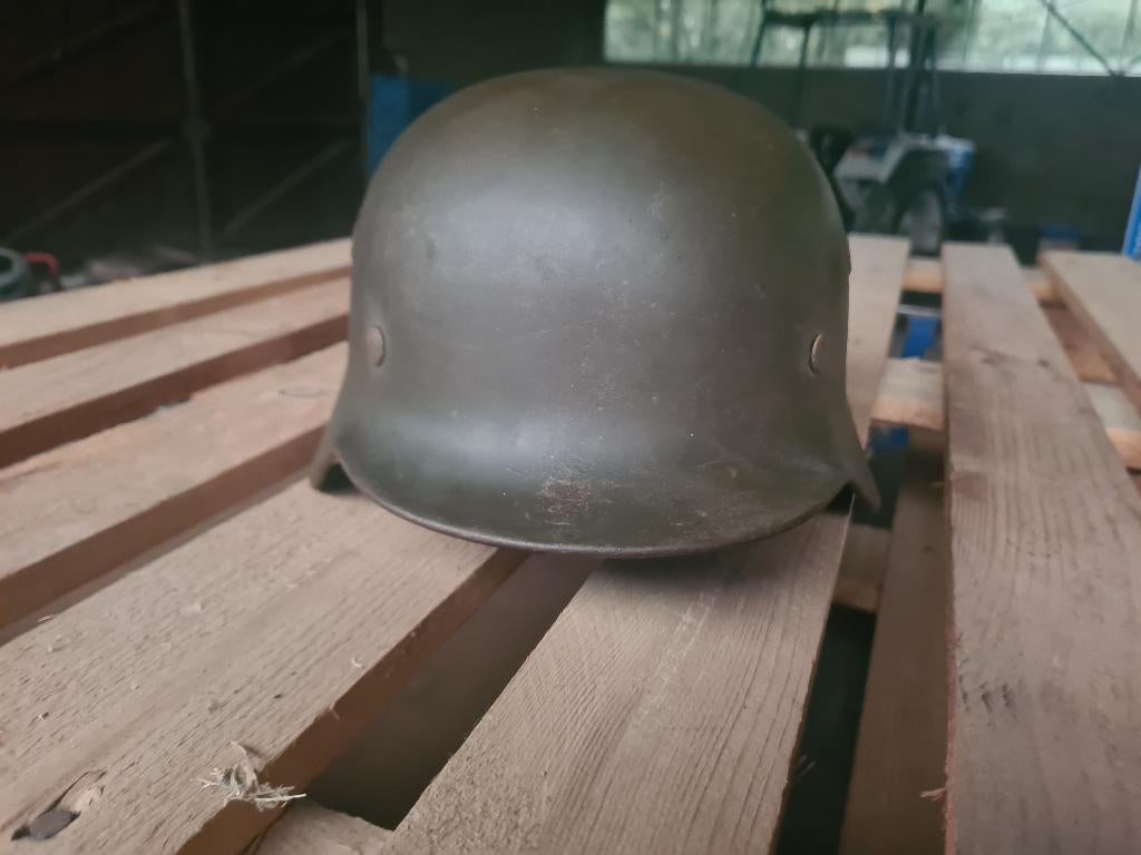 Duitse m40 helm wo2 ww2, Ophalen of Verzenden, Duitsland, Helm of Baret