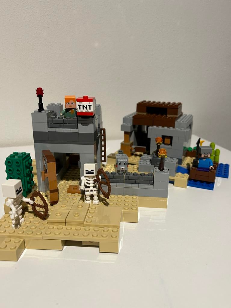 LEGO Minecraft 21121 - De Woestijn buitenpost (niet compleet, Ophalen, Inclusief minifiguren, Gebruikt, Minecraft