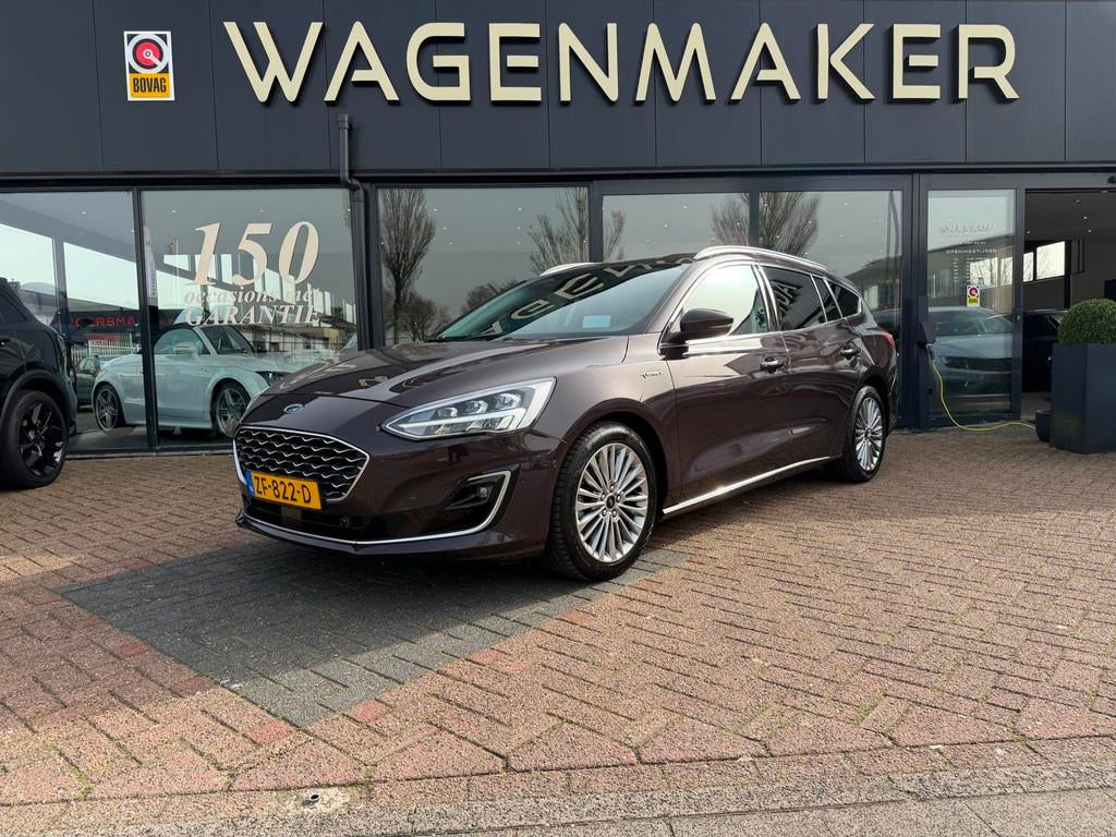 Ford Focus Wagon 1.5 EcoBoost Vignale AUT|NAVI|ACC|DealerOH, Auto's, Ford, Gebruikt, Euro 6, Overige kleuren, Grijs