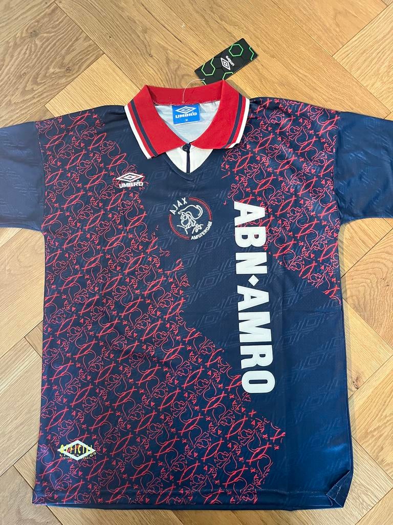 Ajax uitshirt 1988 Litmanen - Maat M/L, Sport en Fitness, Voetbal, Maat M, Ophalen of Verzenden, Nieuw, Shirt