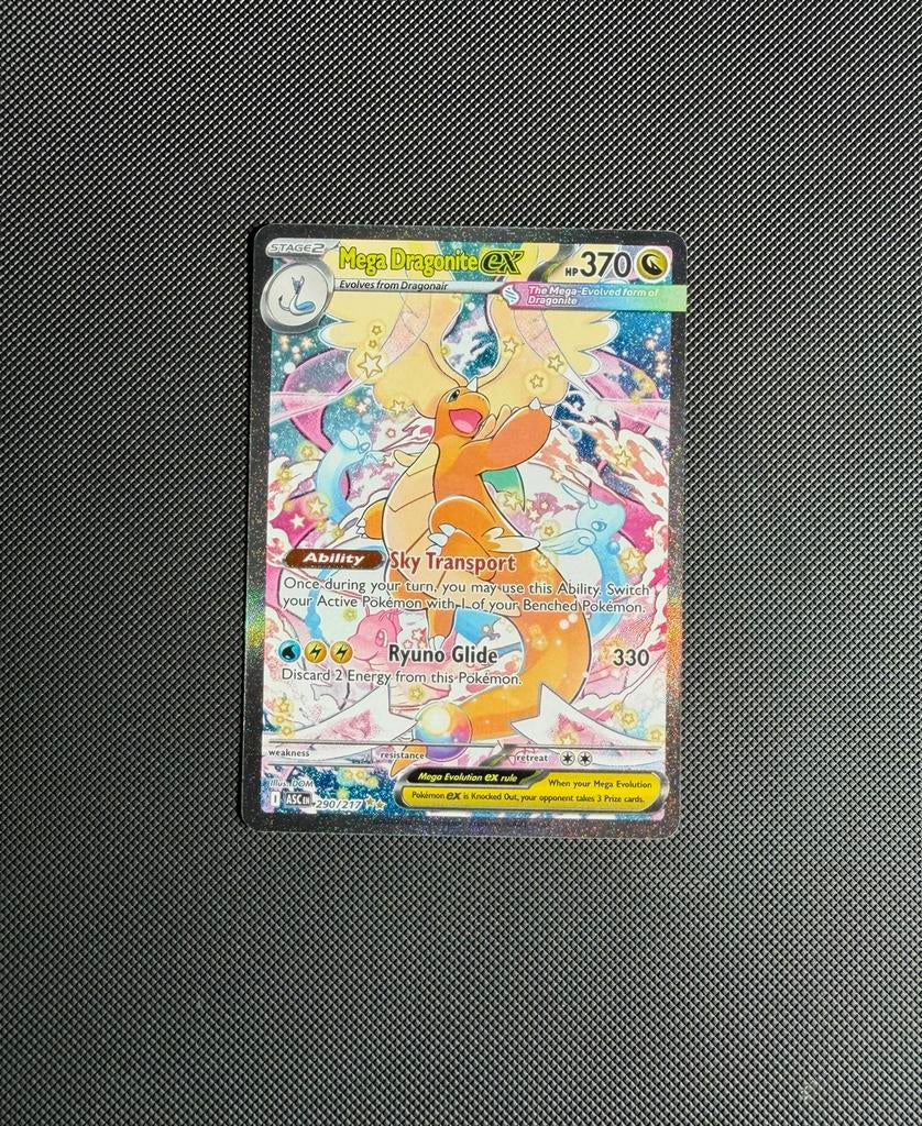 Mega Dragonite ex 290 - Ascended Heroes - Pokemon, Hobby en Vrije tijd, Verzamelkaartspellen | Pokémon, Ophalen of Verzenden, Zo goed als nieuw