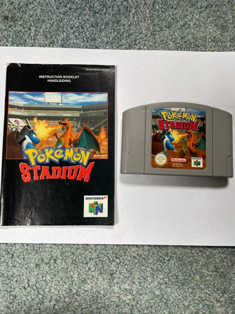 Pokemon Stadium + handleiding met garantie, 1 speler, _, _, Ophalen of Verzenden