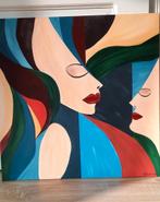 Nieuw handgeschilderd kleurrijk schilderij, Huis en Inrichting, Woonaccessoires | Schilderijen, Tekeningen en Foto's, Nieuw, Ophalen of Verzenden