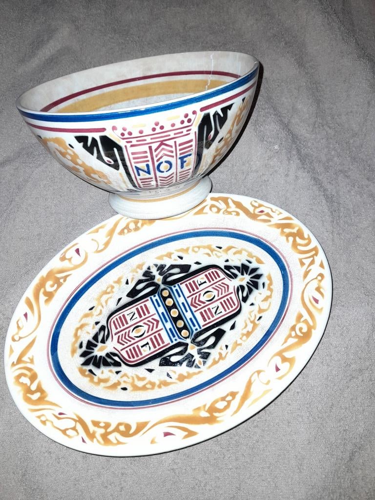 Antiek schalenset van Calvę, Antiek en Kunst, Ophalen