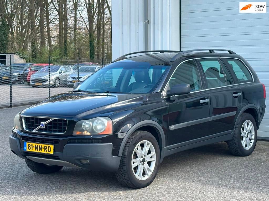 Volvo XC90 2.5 T Exclusive 7p, Leer, Airco, Cruise, Pdc, Tre, Auto's, Volvo, XC90, Stof, Gebruikt, Zwart