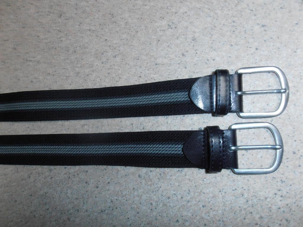 2 riemen elastisch donkerblauw, Kleding | Heren, Riemen en Ceinturen, 95 tot 105 cm, Overige kleuren, Nieuw, Ophalen of Verzenden