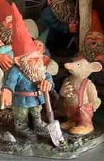 Kabouter met muis beeldje, rien poortvliet, david, classic, Ophalen of Verzenden, Gebruikt, Fantasy