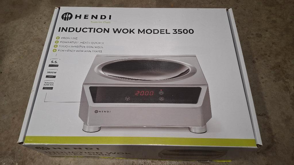 2x Hendi Induction Wok 3500 Inductie wok NIEUW!, Inductieplaat, ., Ophalen of Verzenden, .