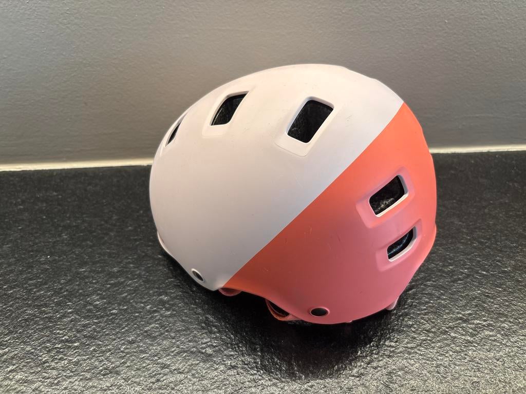 Fietshelm BTWIN 520 - Maat XS - Wit/Roze, Ophalen of Verzenden, Zo goed als nieuw, XS, Jongen of Meisje