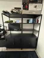 2x IKEA TROTTEN stellingkast zwart met slot 80x55x180, Ophalen, Gebruikt