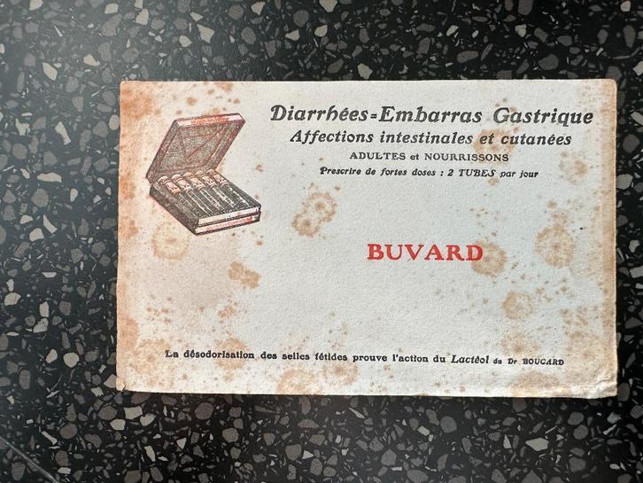 Vloeiblad Buvard Diarrhees – Embarres Gastrique. Stokoud., Verzamelen, Merken en Reclamevoorwerpen, Gebruikt, Overige typen, Ophalen of Verzenden