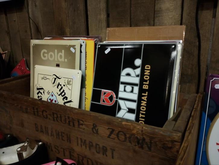 Heel veel mooi mancave spul in onze store, Verzamelen, Biermerken, Reclamebord, Plaat of Schild, Overige merken, Ophalen