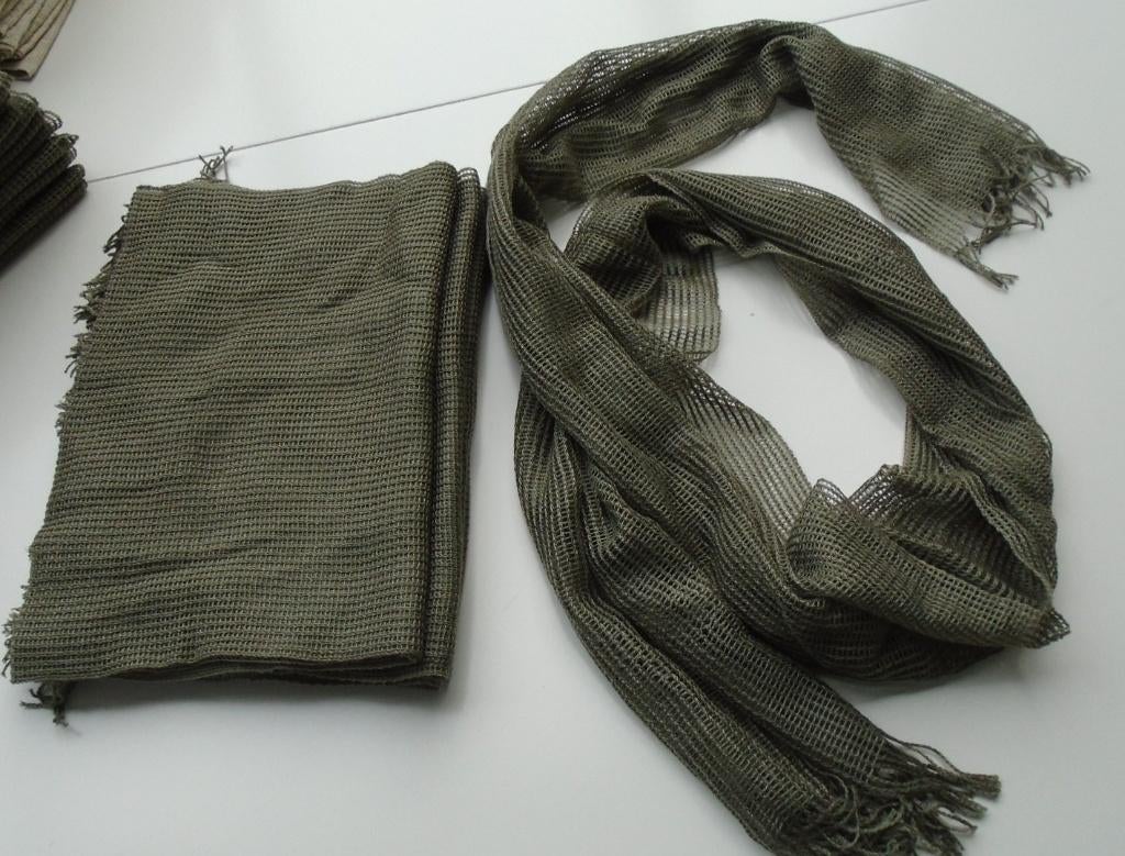 SJAAL NET LEGERGROEN NIEUW, Kleding | Dames, Mutsen, Sjaals en Handschoenen, Maat 38/40 (M), -, -, Nieuw