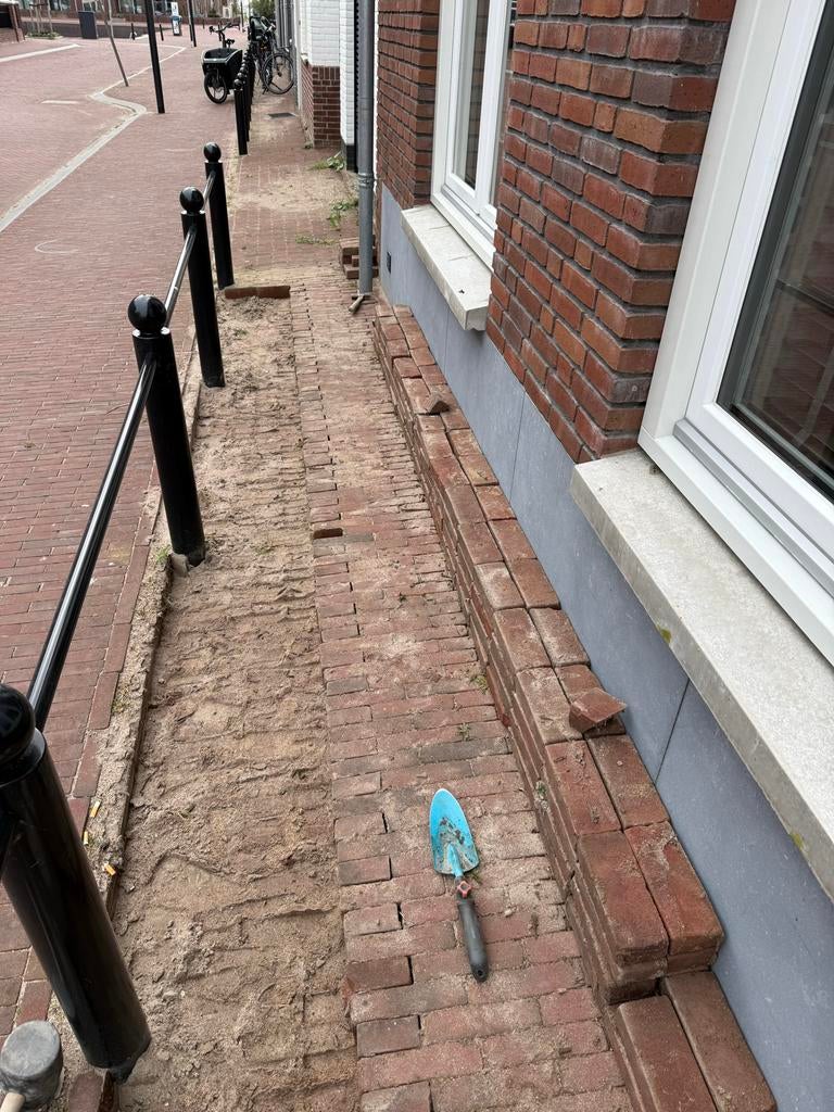 Gebakken klinkers rood, 3.5m2, Tuin en Terras, Gebruikt, Keramiek, Klinkers, Ophalen of Verzenden