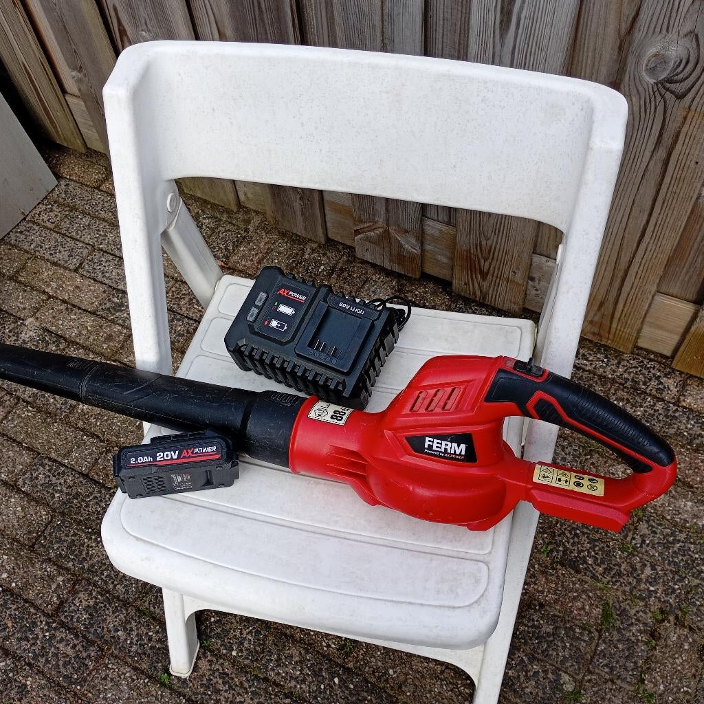 Ferm accu bladblazer set, Gebruikt, Ophalen of Verzenden, Ferm, Accu