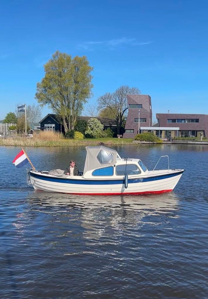 Mooie Saga 20 met 18 PK Volvo Penta 2 cil. diesel, Watersport en Boten, Sloepen, Ophalen, 10 tot 30 pk, Gebruikt, Binnenboordmotor