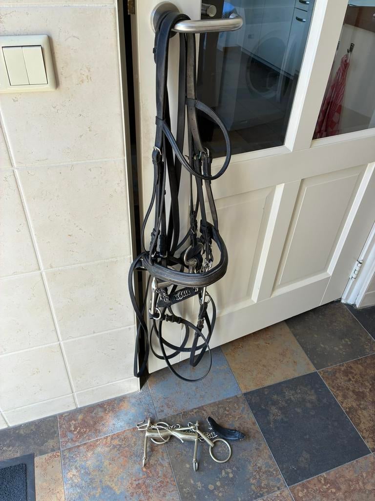 Stang en trens hoofdstel, maat full, 2 setjes stang/trens, Ophalen of Verzenden, Gebruikt, Dressuur