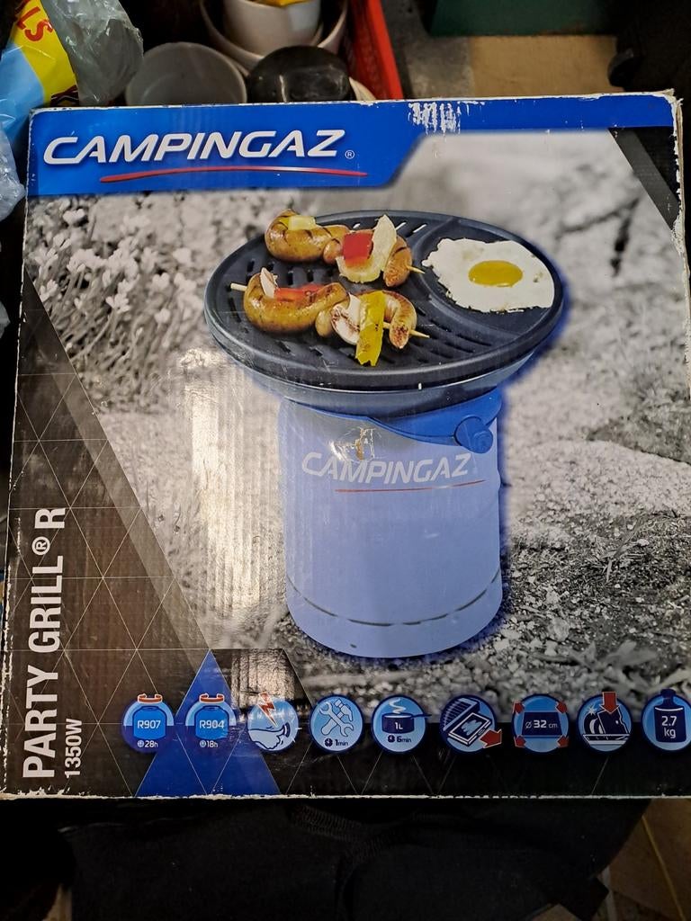 Campingaz Party grill R, Ophalen of Verzenden, Gebruikt, 4 t/m 7 personen