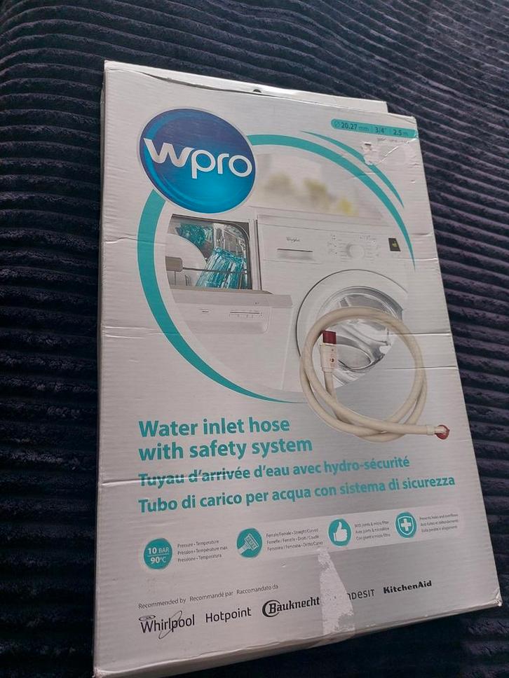 Wpro Waterinlaatslang met Veiligheidssysteem, Witgoed en Apparatuur, Onderdelen en Toebehoren, Ophalen