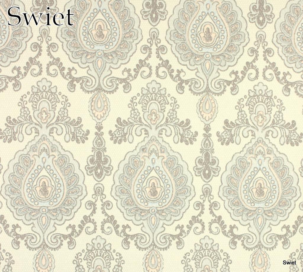 6560 klassiek barok vintage wallpaper pastel mauve roze, Ophalen of Verzenden, Minder dan 10 m², Grijs