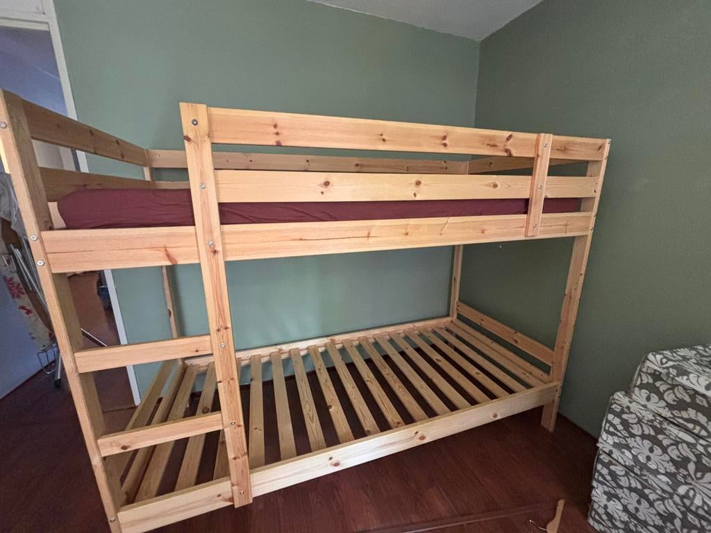 Zgan, 3 jaar oud Ikea Mydal stapelbed, 90 cm, Tweepersoons, Ophalen of Verzenden, Zo goed als nieuw