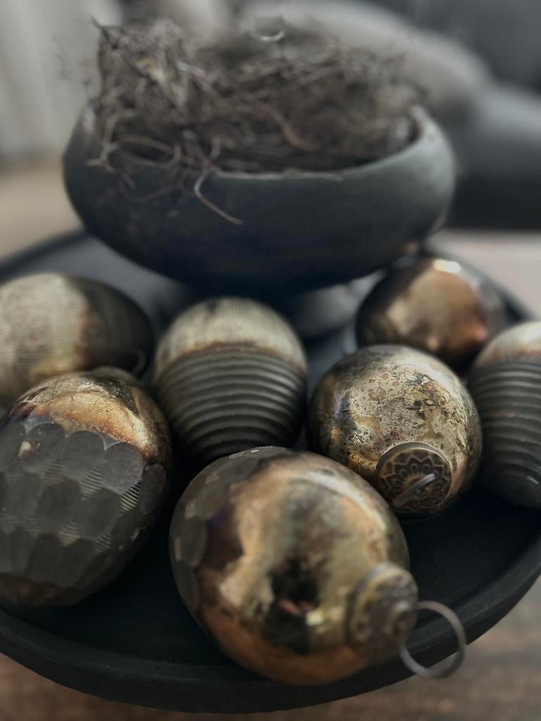 Set (7st) sobere paas /kerst decoratie sleets landelijk, Ophalen of Verzenden