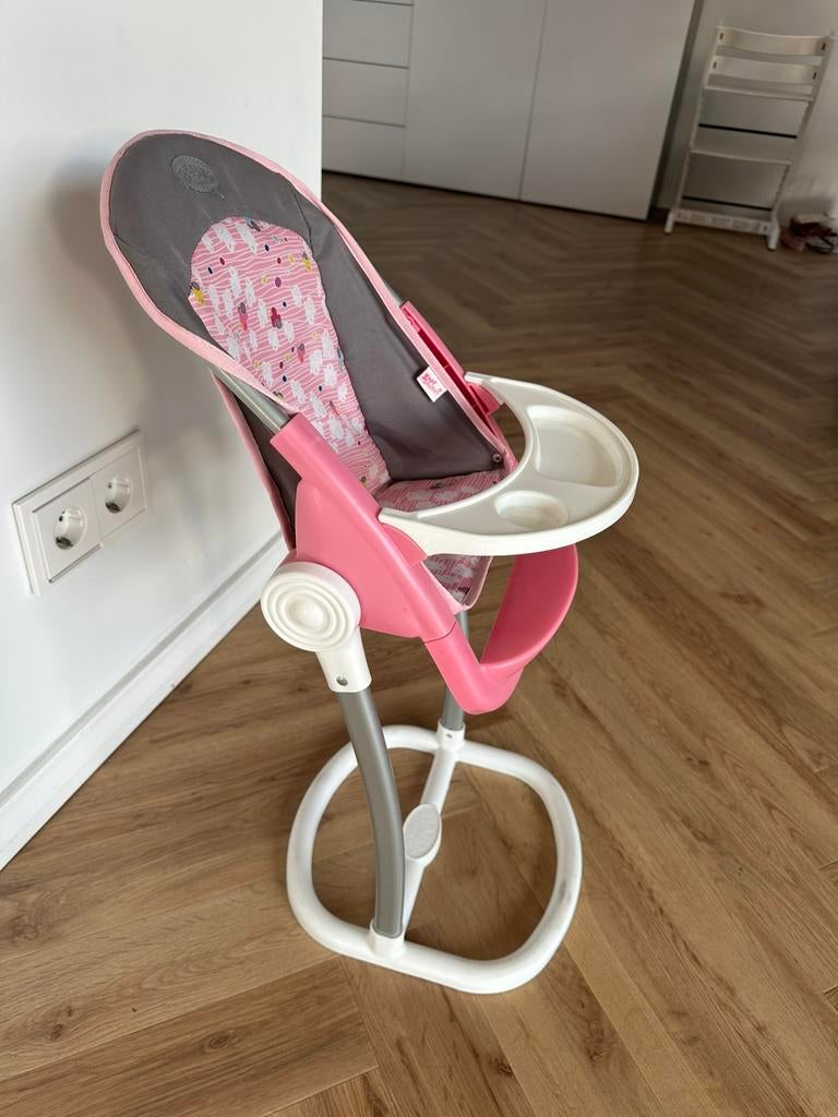 BabyBorn kinderstoel, Kinderen en Baby's, Speelgoed | Poppen, Ophalen, Zo goed als nieuw, Babypop