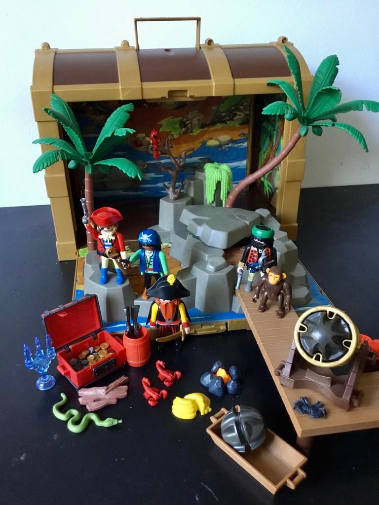 Playmobil 4432 piraten schatkist, Ophalen of Verzenden, Gebruikt, Complete set