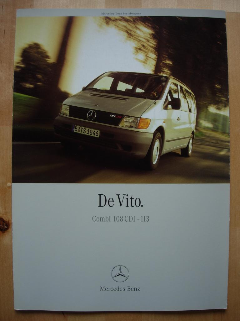Mercedes Vito Combi Brochure 2000 – 108 110 112 113, Zo goed als nieuw, Mercedes-Benz, Mercedes, Ophalen of Verzenden