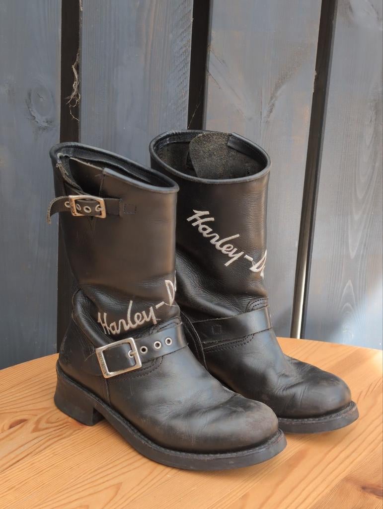 Harley Davidson leren laarzen maat 37, Harley Davidson, Zwart, Lage of Enkellaarzen, Ophalen of Verzenden