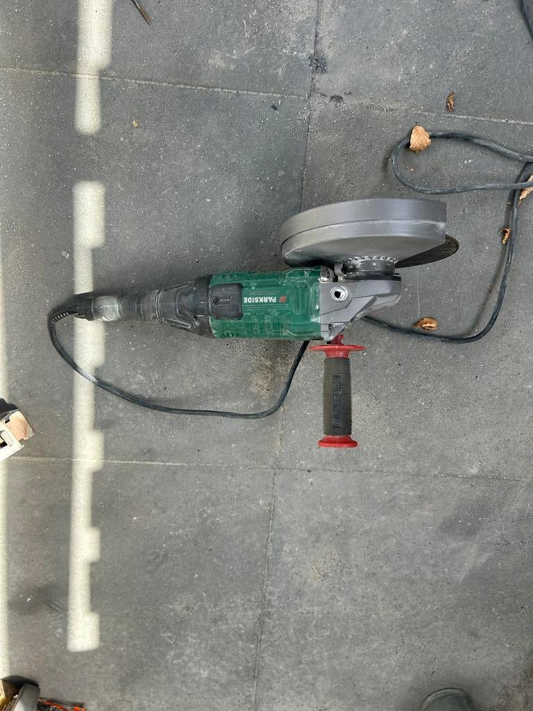 Parkside PWS 230 D4 haakse slijper, Doe-het-zelf en Verbouw, Gereedschap | Slijpmachines, Ophalen of Verzenden, Zo goed als nieuw