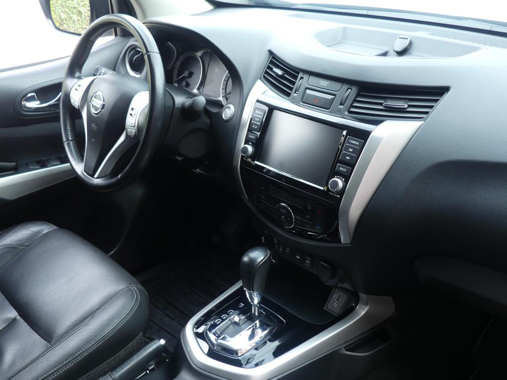 Nissan Navara 2.3 dCi Tekna 190PK 4WD 3500KG Trekgewicht Cam, Auto's, Nissan, Automaat, Gebruikt, Wit, Bedrijf