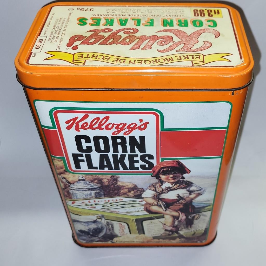 Kellogg's corn flakes Vintage Retro blik, Verzamelen, Blikken, Ophalen of Verzenden, Overige