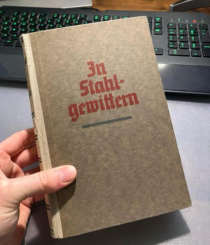 In Stahlgewittern - Ernst Jünger (1941) WO1 Oorlogsmemoires, Boeken, Oorlog en Militair, Gelezen, Landmacht, Voor 1940, Ophalen of Verzenden