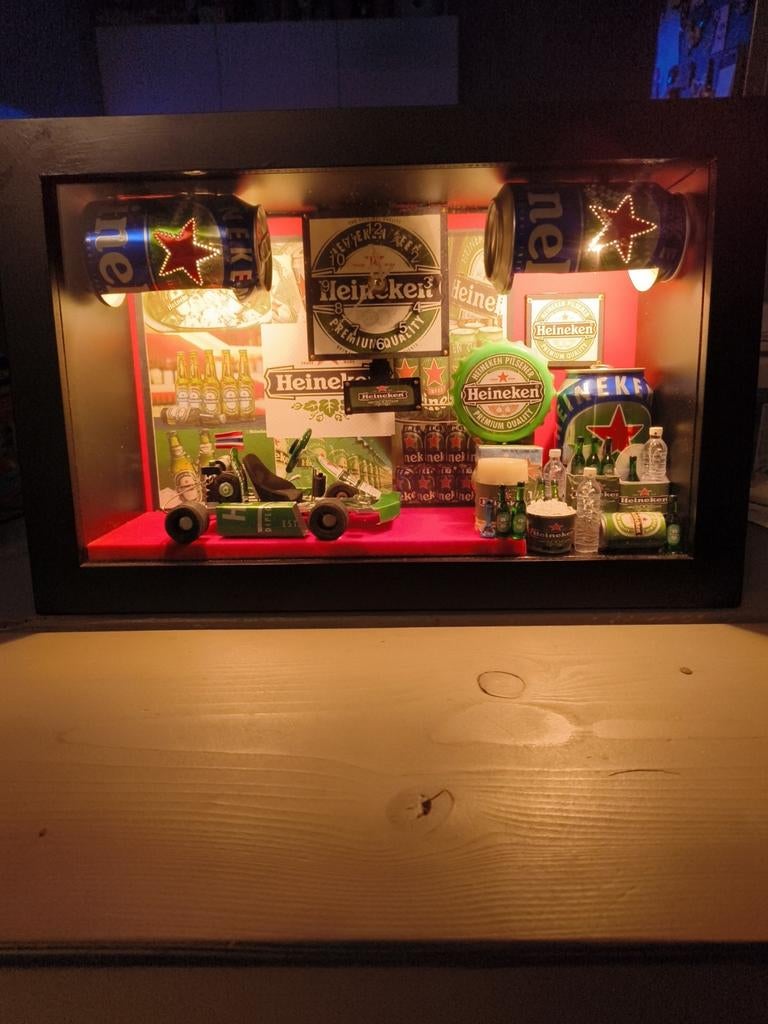 Heineken Display Box met Verlichting, Verzamelen, Merken en Reclamevoorwerpen, Ophalen, Nieuw, Lichtbak of (neon) lamp