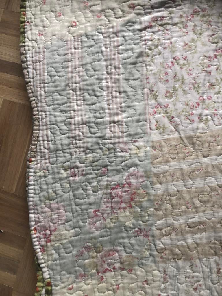 sprei /quilt/ plaid in pastelkleurtjes, Ophalen of Verzenden, Zo goed als nieuw