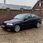 BMW E46 330i Sedan 2001 Zwart, Auto's, BMW, Zwart, Zwart, Handgeschakeld, Particulier