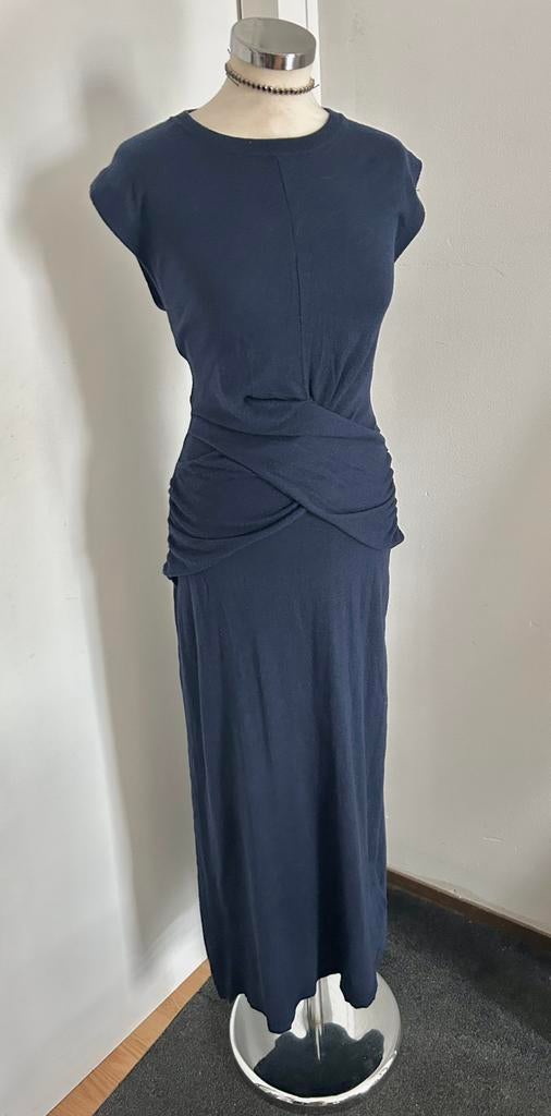 Extravagante jurk Zara L, Kleding | Dames, Jurken, Zo goed als nieuw, Maat 42/44 (L), Blauw, Onder de knie, Ophalen of Verzenden