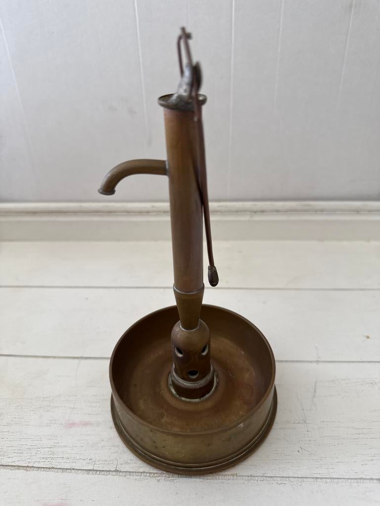 Antieke messing waterpomp miniatuur, Ophalen of Verzenden, Koper