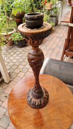 antieke staande asbak van hout, Ophalen of Verzenden