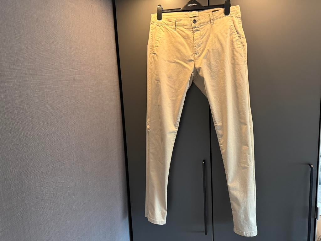 Dstrezzed Heren Chino Beige Maat W32L34, Ophalen of Verzenden, Zo goed als nieuw, Maat 52/54 (L), Beige