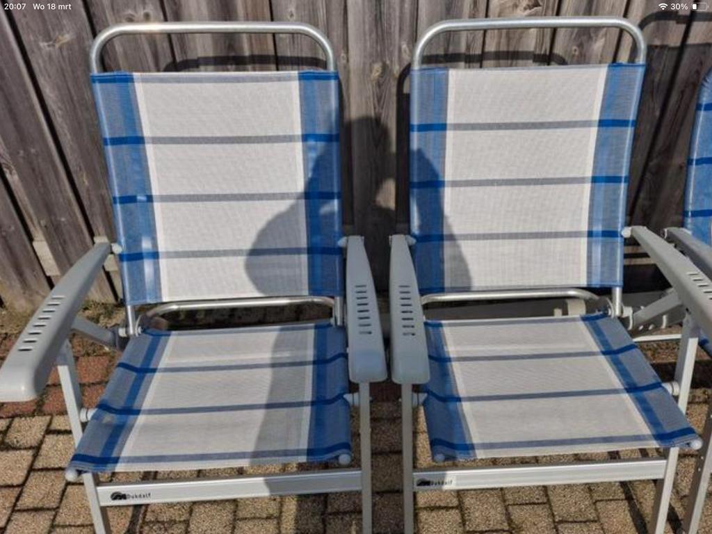 Dukdalf  stoel, Ophalen of Verzenden, Zo goed als nieuw, Campingstoel