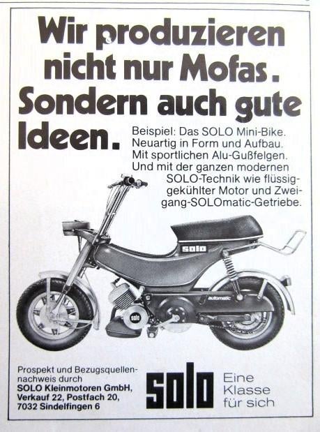 7 vintage advertenties motorfiets 77-83 Puch Bultaco Solo, Ophalen of Verzenden, Zo goed als nieuw, Auto's