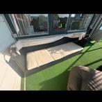 Loungebank met kap - Gebruikt, makkelijk te reinigen, Ophalen of Verzenden, Gebruikt, Wicker