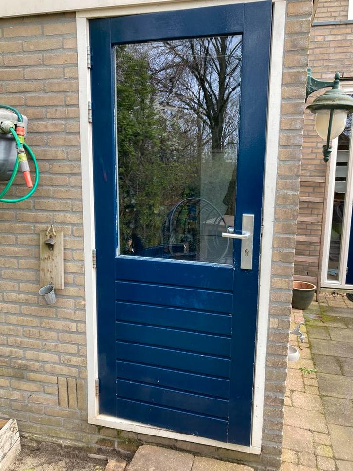 Buitendeur schuurdeur (201x83 cm), Doe-het-zelf en Verbouw, Deuren en Horren, Zo goed als nieuw, Buitendeur, 200 tot 215 cm, 80 tot 100 cm