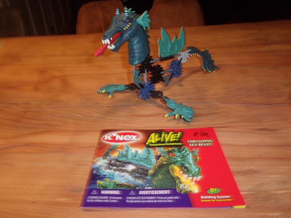 K'NEX ALIVE Trashing Sea Beast 11037/123984, Kinderen en Baby's, Speelgoed | Bouwstenen, Ophalen of Verzenden, Gebruikt, K'nex