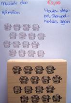 Muziek 060 Houten stempel, Ophalen of Verzenden, Zo goed als nieuw, Houten stempel