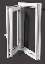 Kunststof Kozijn Draaikiep B50 H60cm Mat Zwart, Niet ingevuld, Kunststof, Raamkozijn, Niet ingevuld